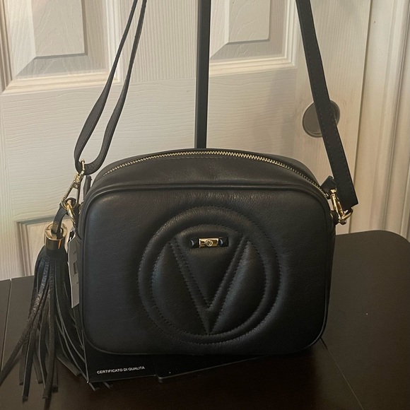 Valentino Handbags - NWT Valentino Black Leather Crossbody Shoulder bag
